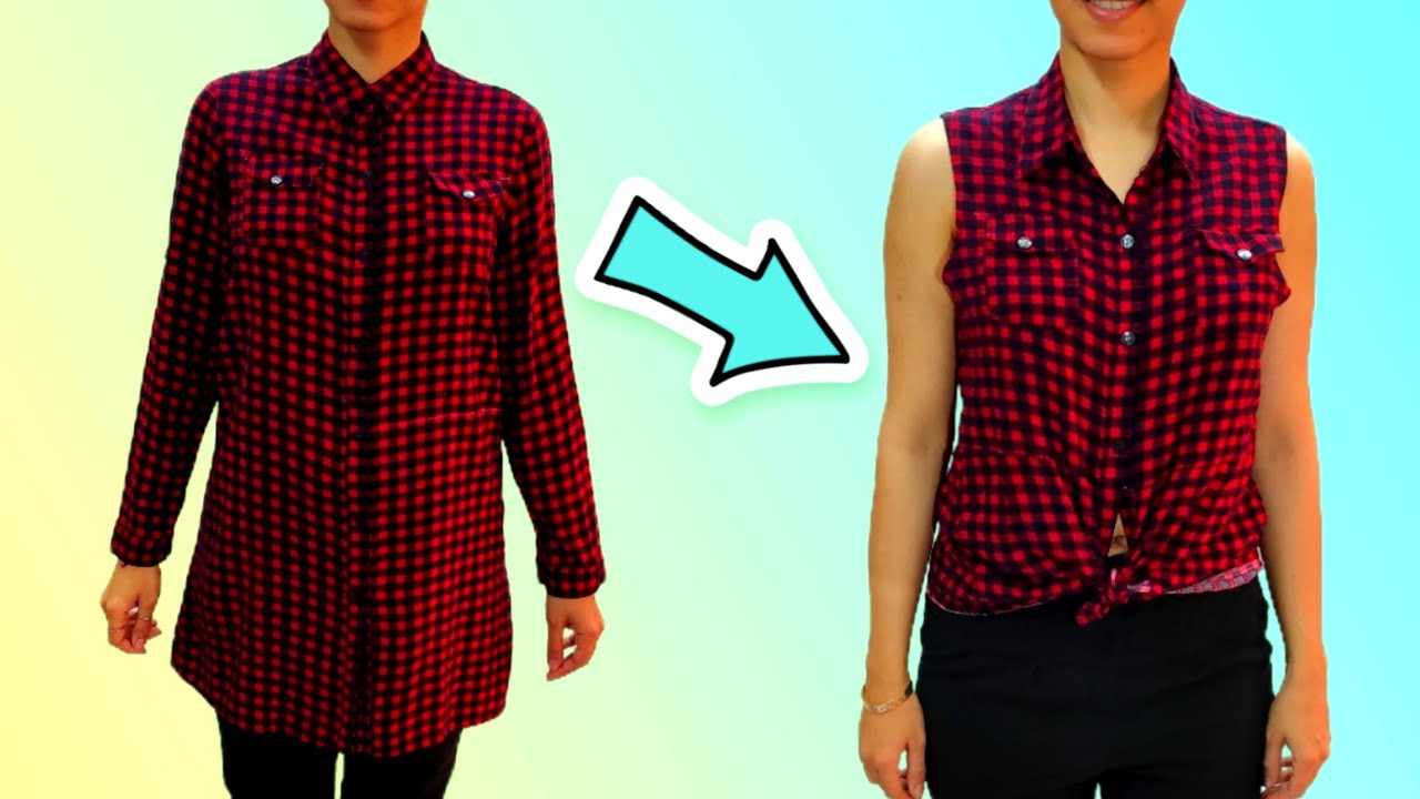 Diy recycling a shirt /reform old clothes 
