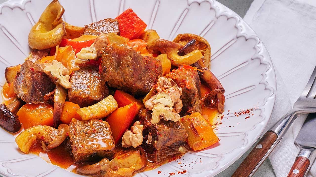 Herrmannsdorfer Rinderragout mit Kim Chi (Desktop)