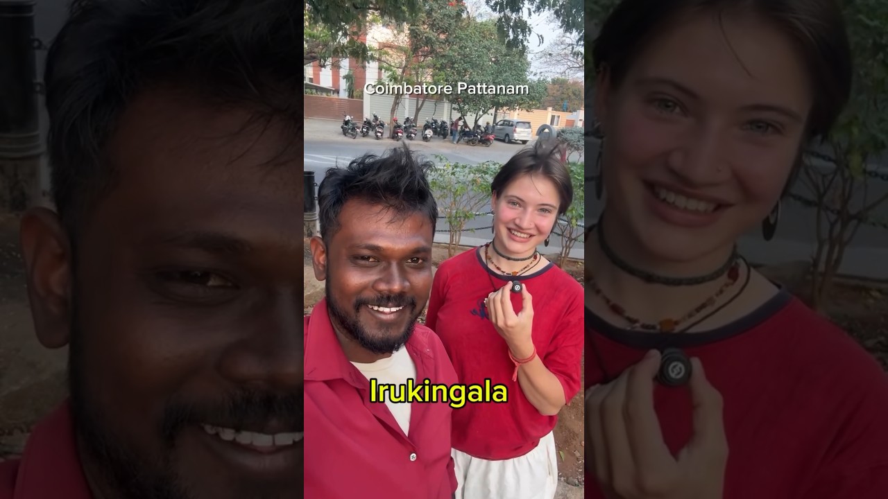 Tamil slang with german girl #shorts #tamil #language #funny #fun #comedy #coimbatore #germany #gk