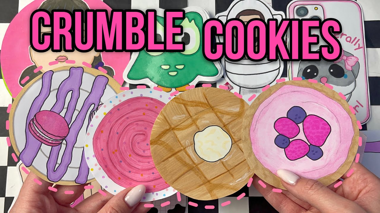 Crumble Cookies 🍪🎀 Печенье Бумажные сюрпризы 🌸 МИР БУМАЖЕК