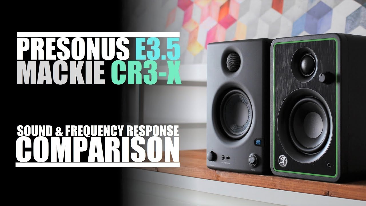 Mackie CR3-X  vs  PreSonus Eris E3.5  ||  Sound & Frequency Response Comparison