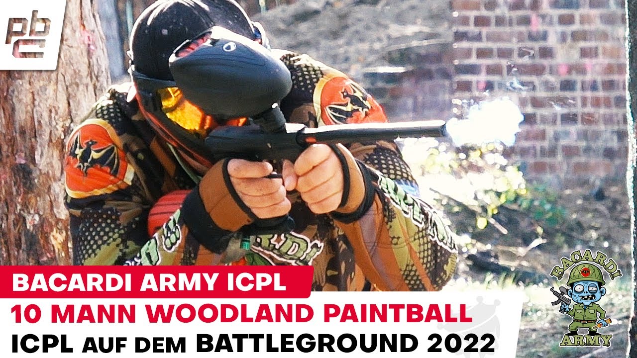 Team Video BACARDI ARMY at ICPL 2022 Battleground 10 Mann Woodland Paintball