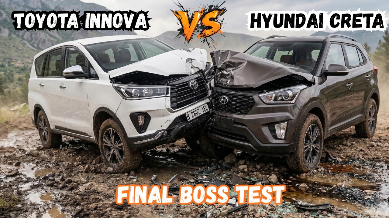 BeamNG.Drive | HYUNDAI CRETA VS TOYOTA INNOVA -- FINAL BOSS TEST💀