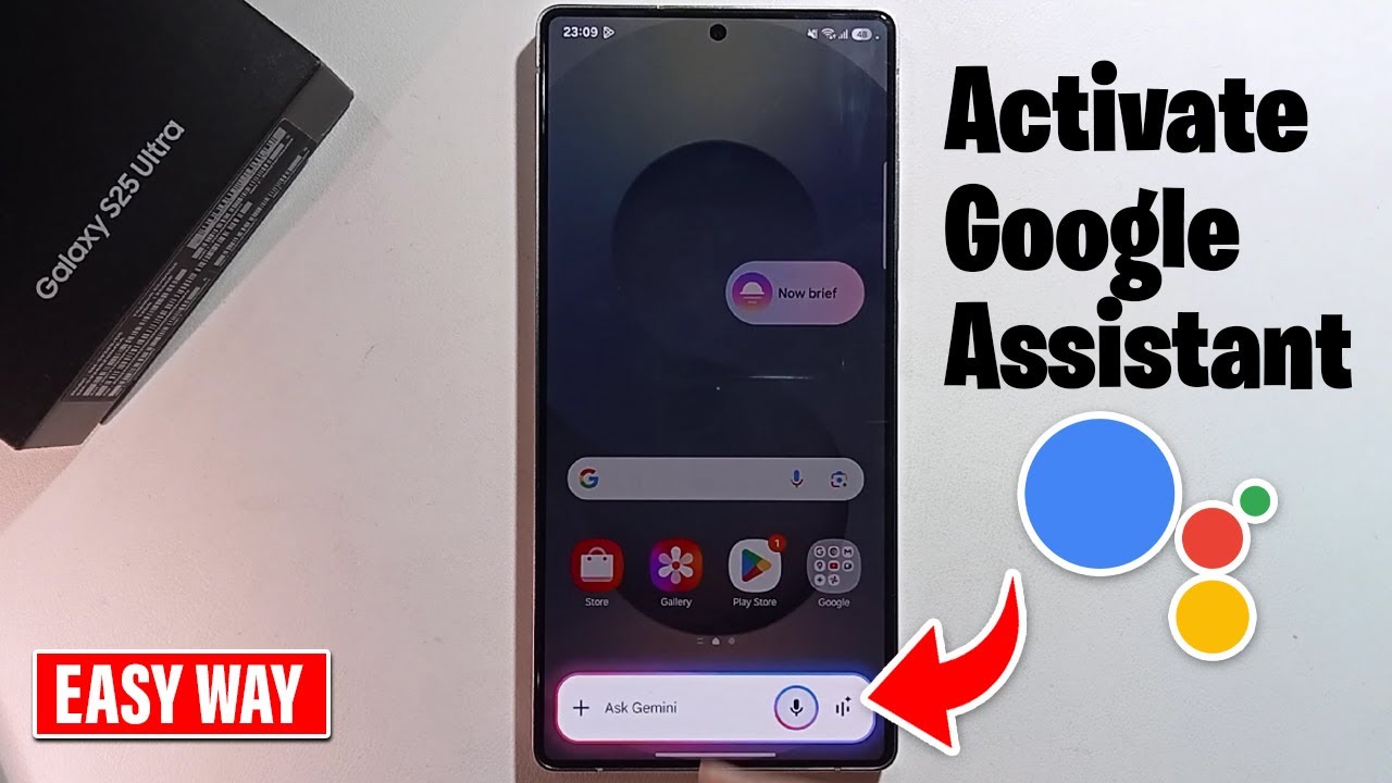 Galaxy S25/Ultra S25+ : How to Activate Google Assistant on Samsung! Turn On