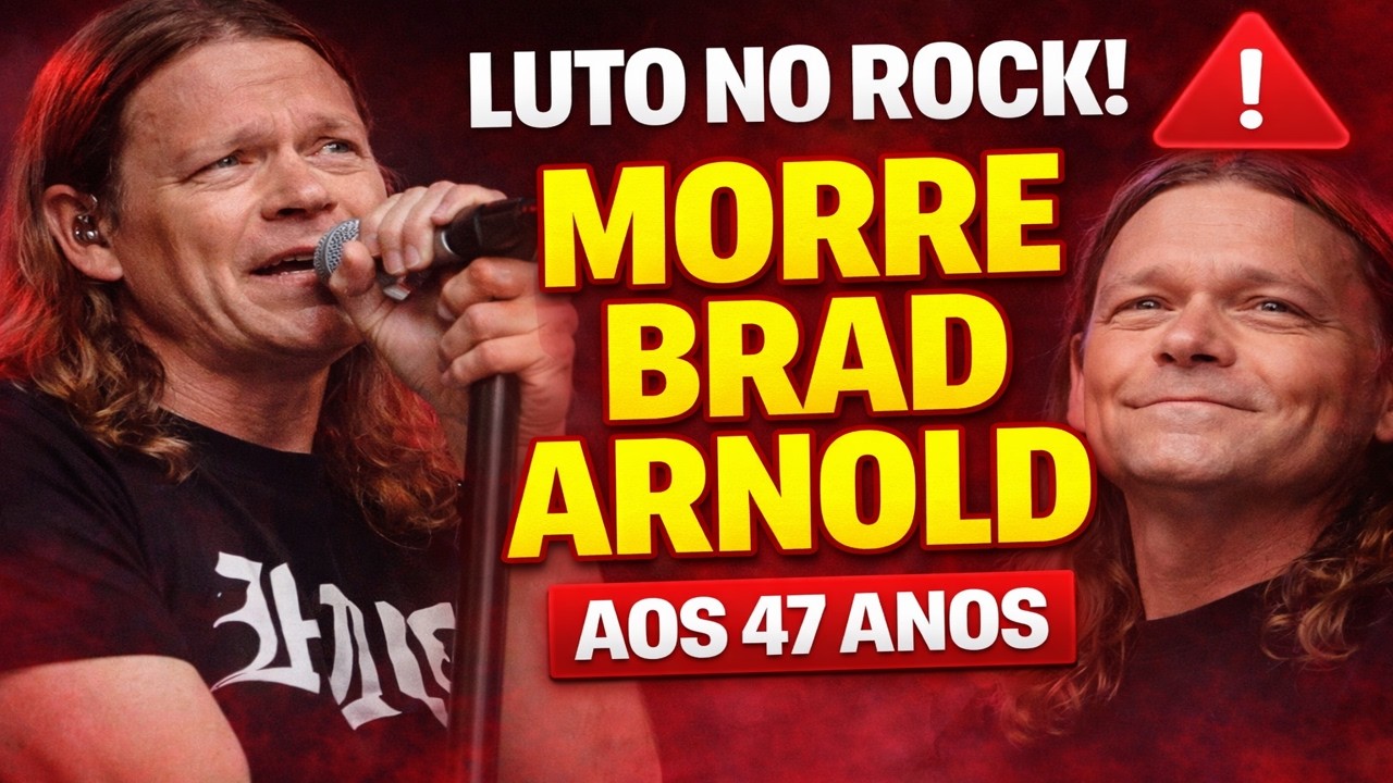 LUTO NO ROCK: MORRE BRAD ARNOLD, VOCALISTA DO 3 DOORS DOWN, AOS 47 ANOS