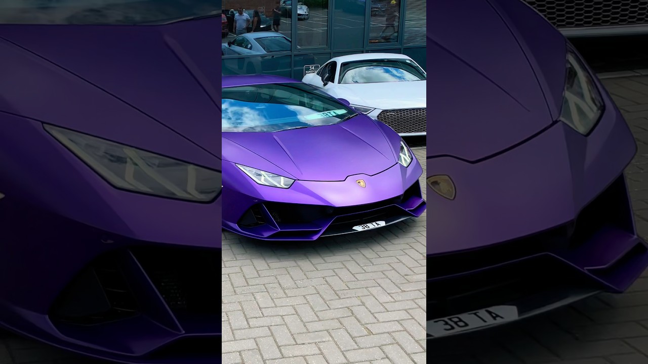 INSANE SOUND! LAMBORGHINI HURACUN EVO REVVING! LEAVING SUPERCAR SHOW! #shorts #viral #trending #cars