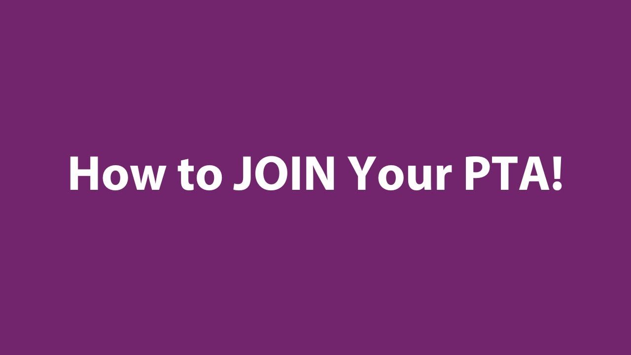 PTA Membership | You Belong In PTA!