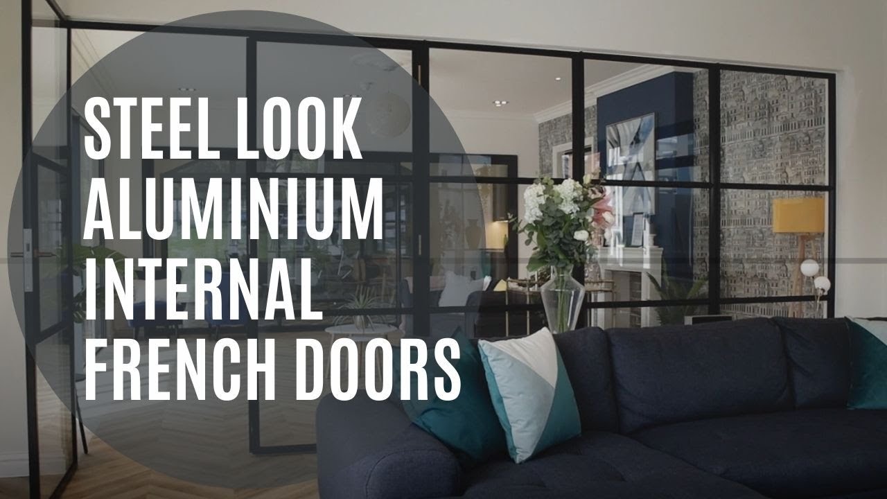 Steel look Internal aluminium French Doors