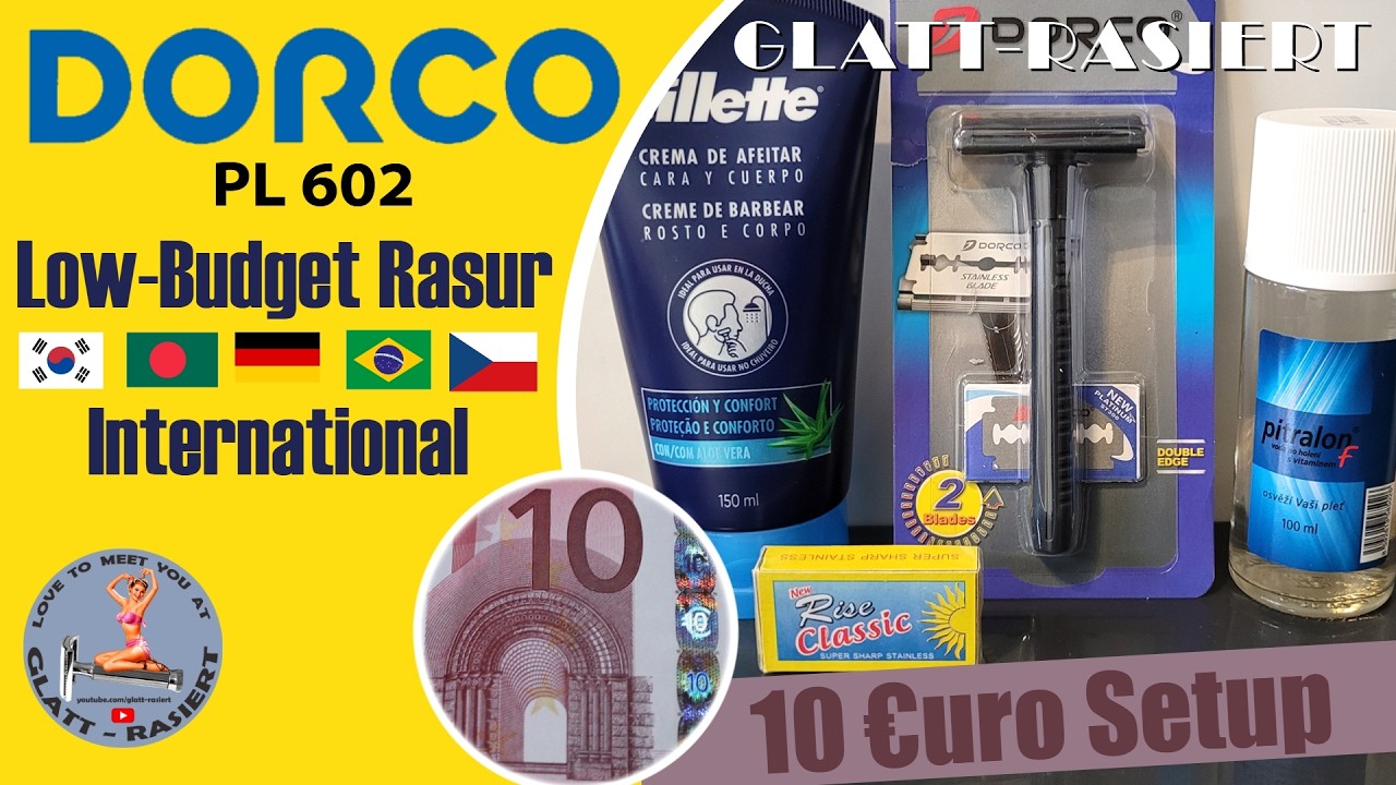 DORCO PL 602 ║ Low-Budget Rasur International / Rasierhobel / Nassrasur // GLATT - RASIERT