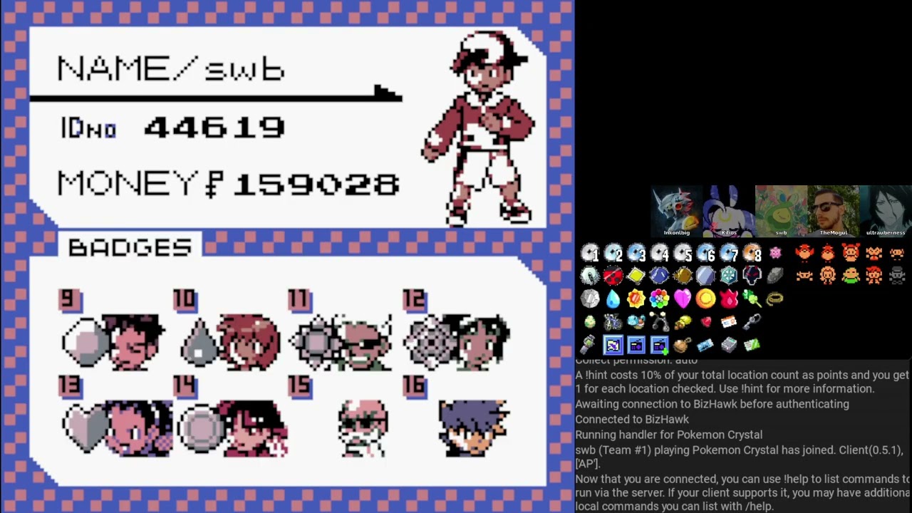 Pokemon Crystal async archipelago (started 3/1/25) | Session 5 (FINAL)