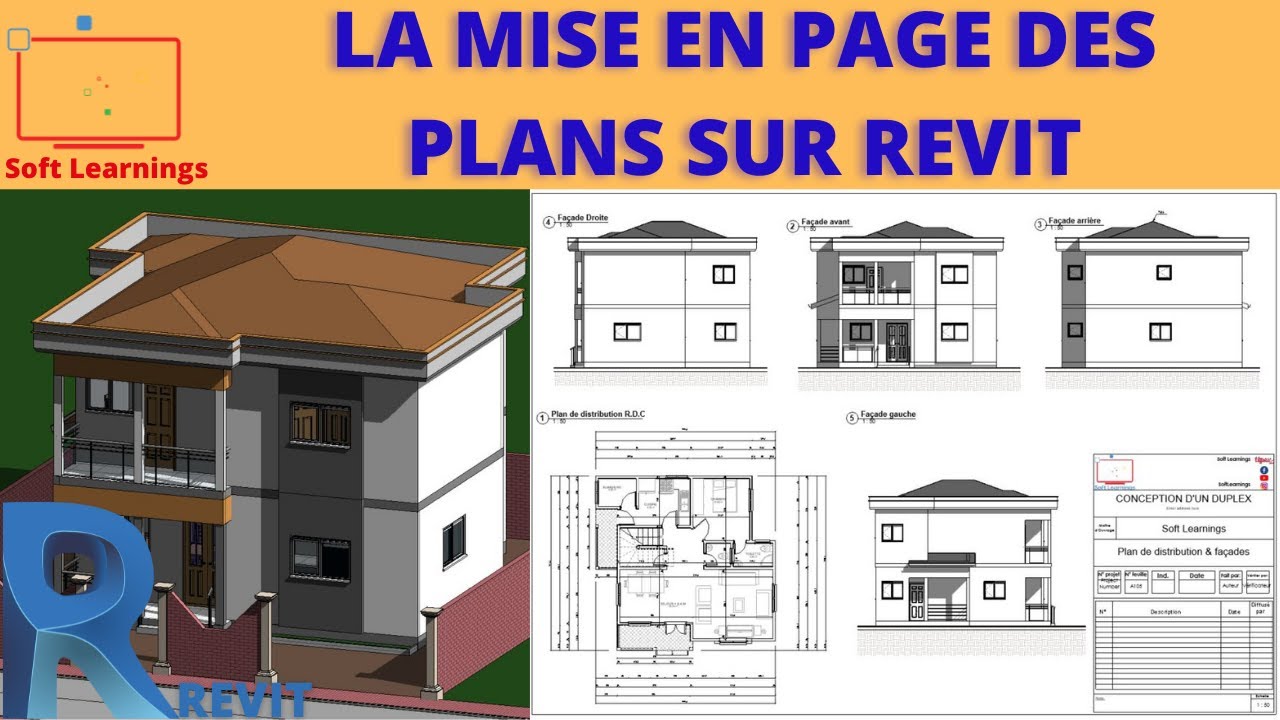 la mise en page des plans sur revit