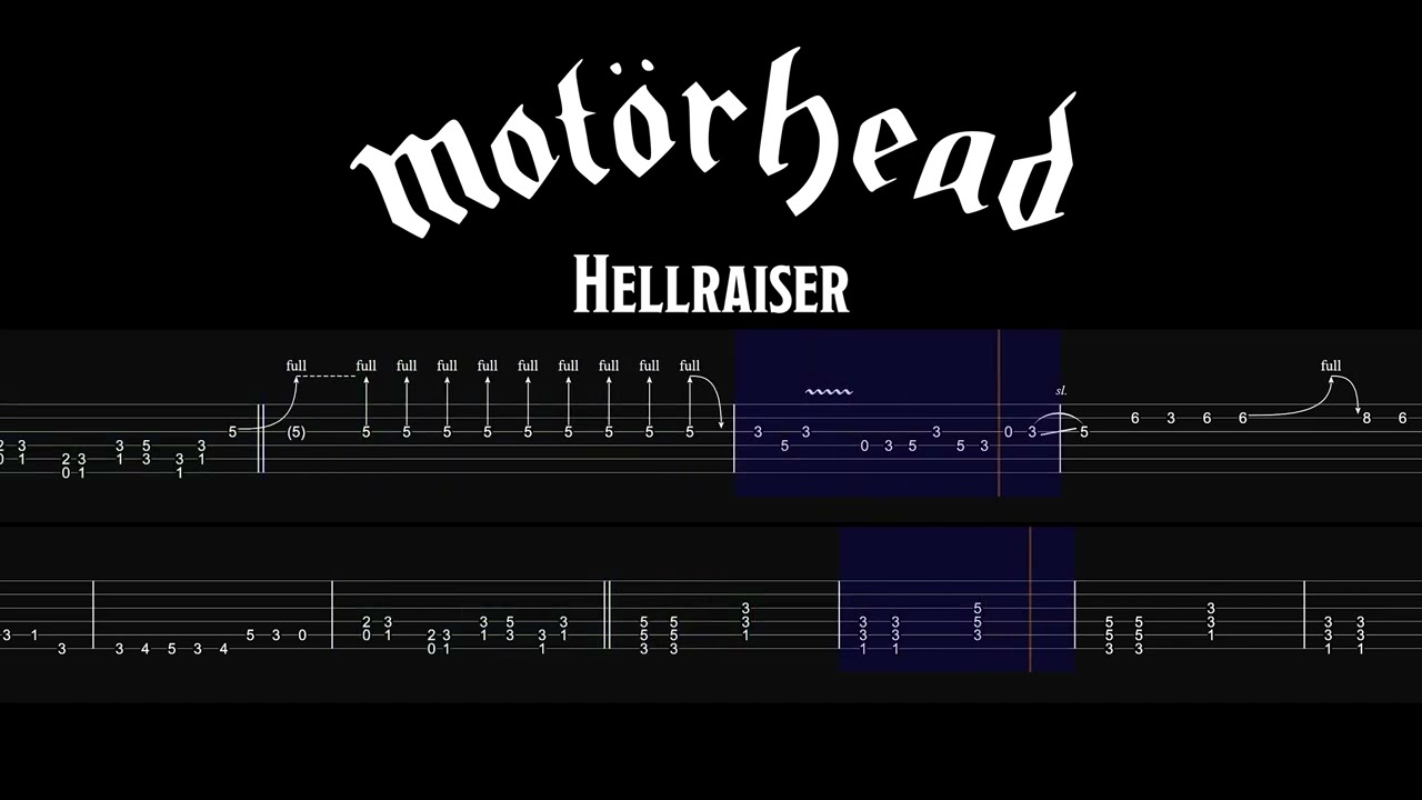 Motörhead – Hellraiser | Guitar Play-Along with TAB