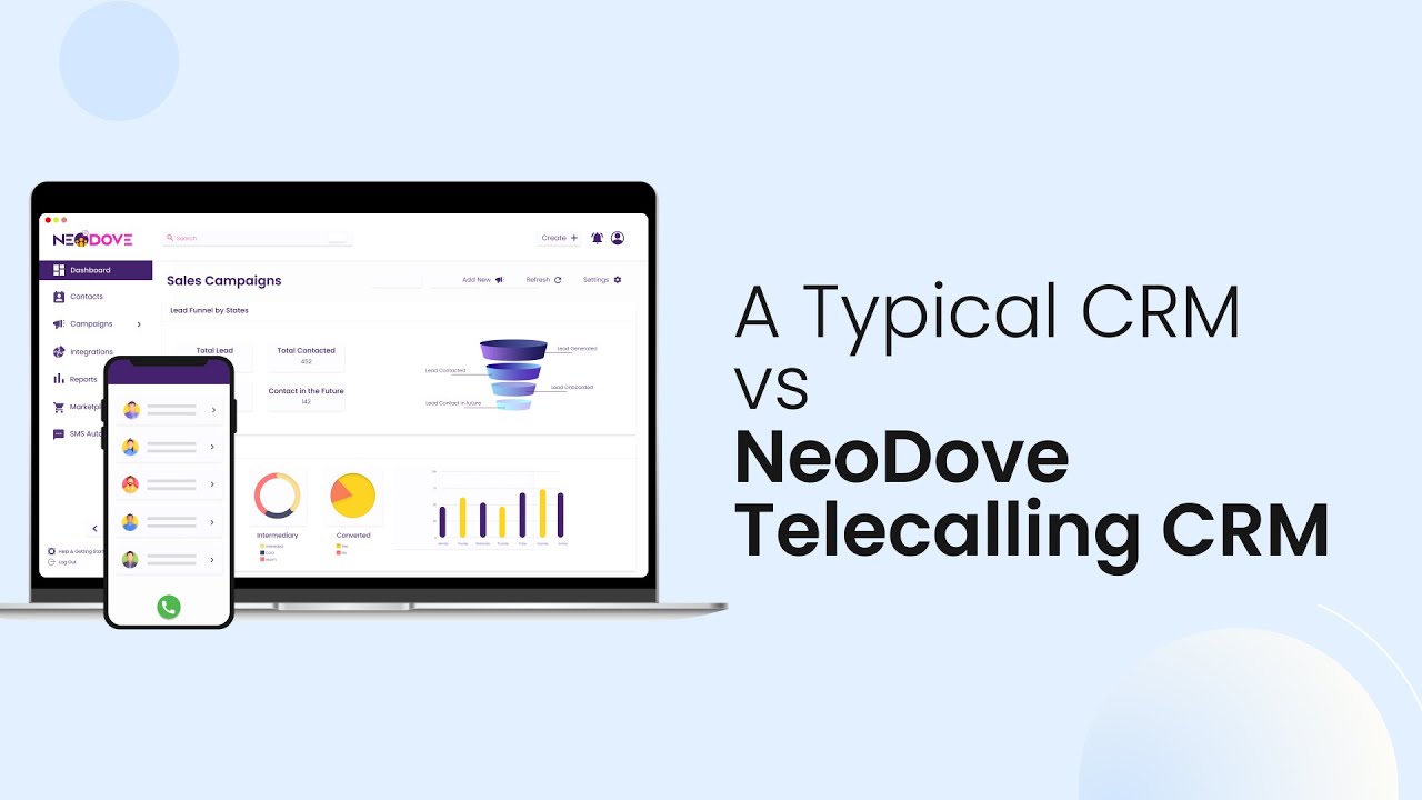 A Typical CRM vs NeoDove Telecalling CRM