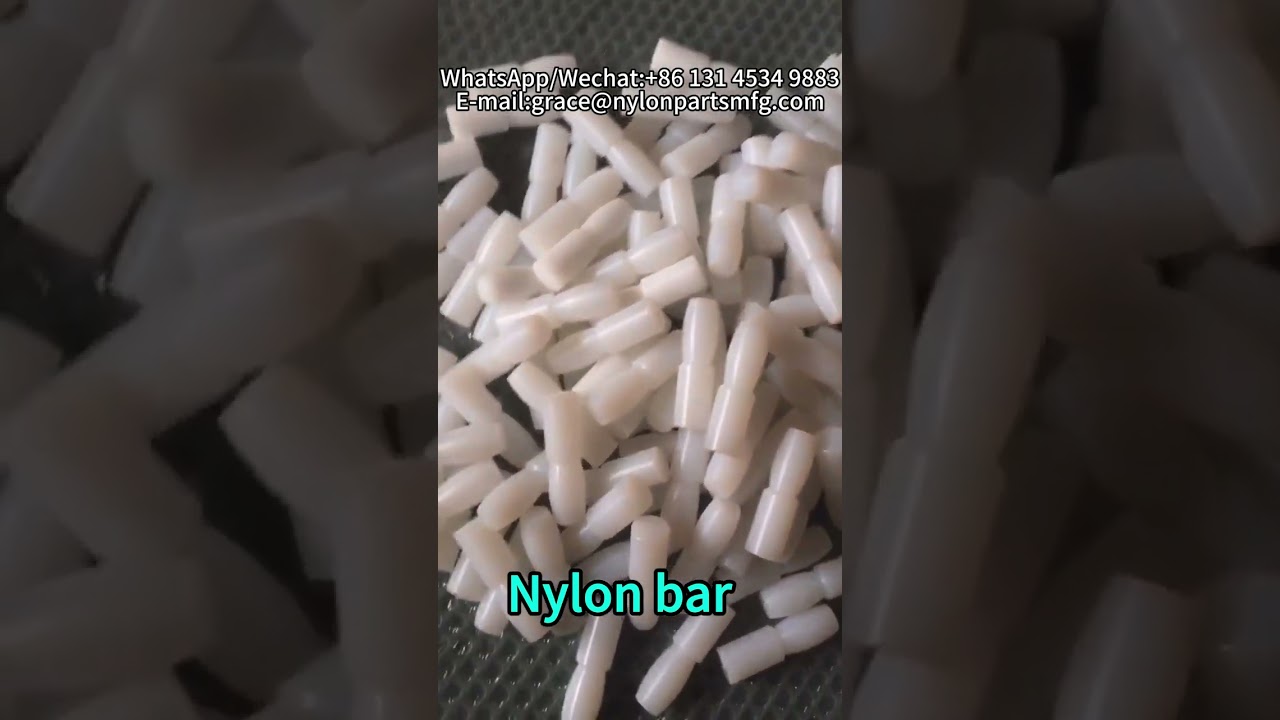 nylon bar with bolt plastic rod with steel core PA6 nylon rod