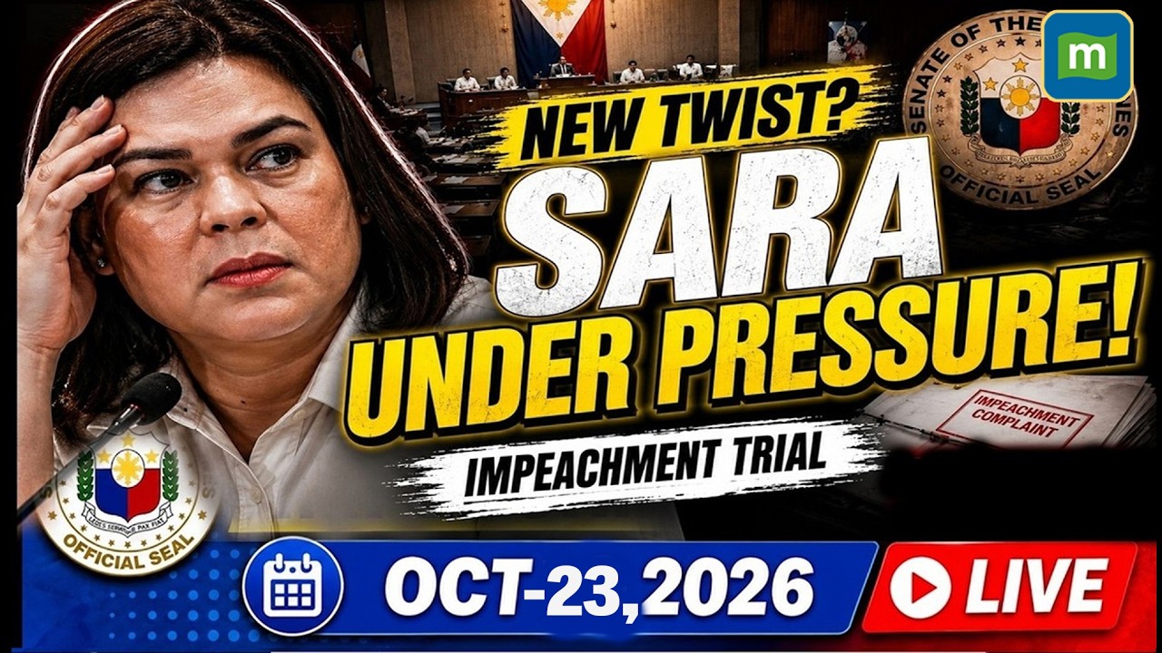 🔴Sara Duterte Impeachment Trial LIVE: Sara Duterte Under Fire Again? Philippines Senate Trial LIVE
