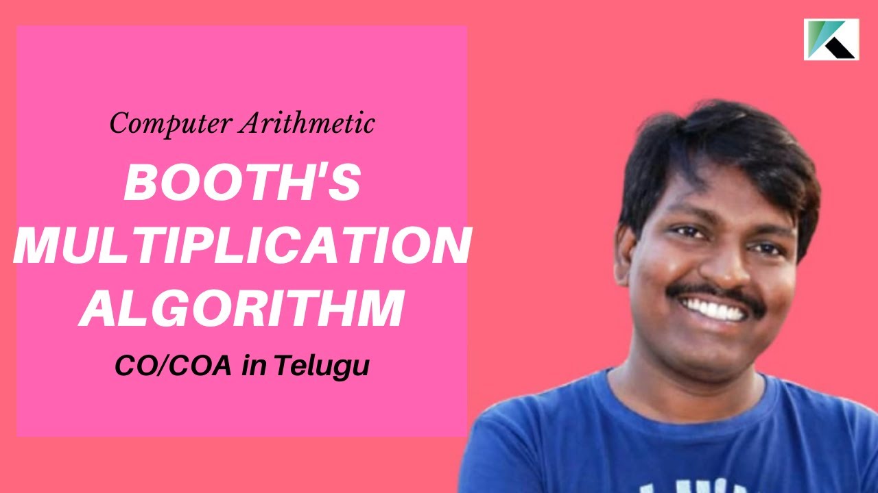 BOOTH's Algorithm for Multiplication || Multiplication with 2's Complement Data || CO in Telugu