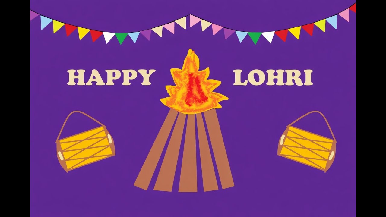 From Screen to Celebration | Lohri Drawing in MS Paint