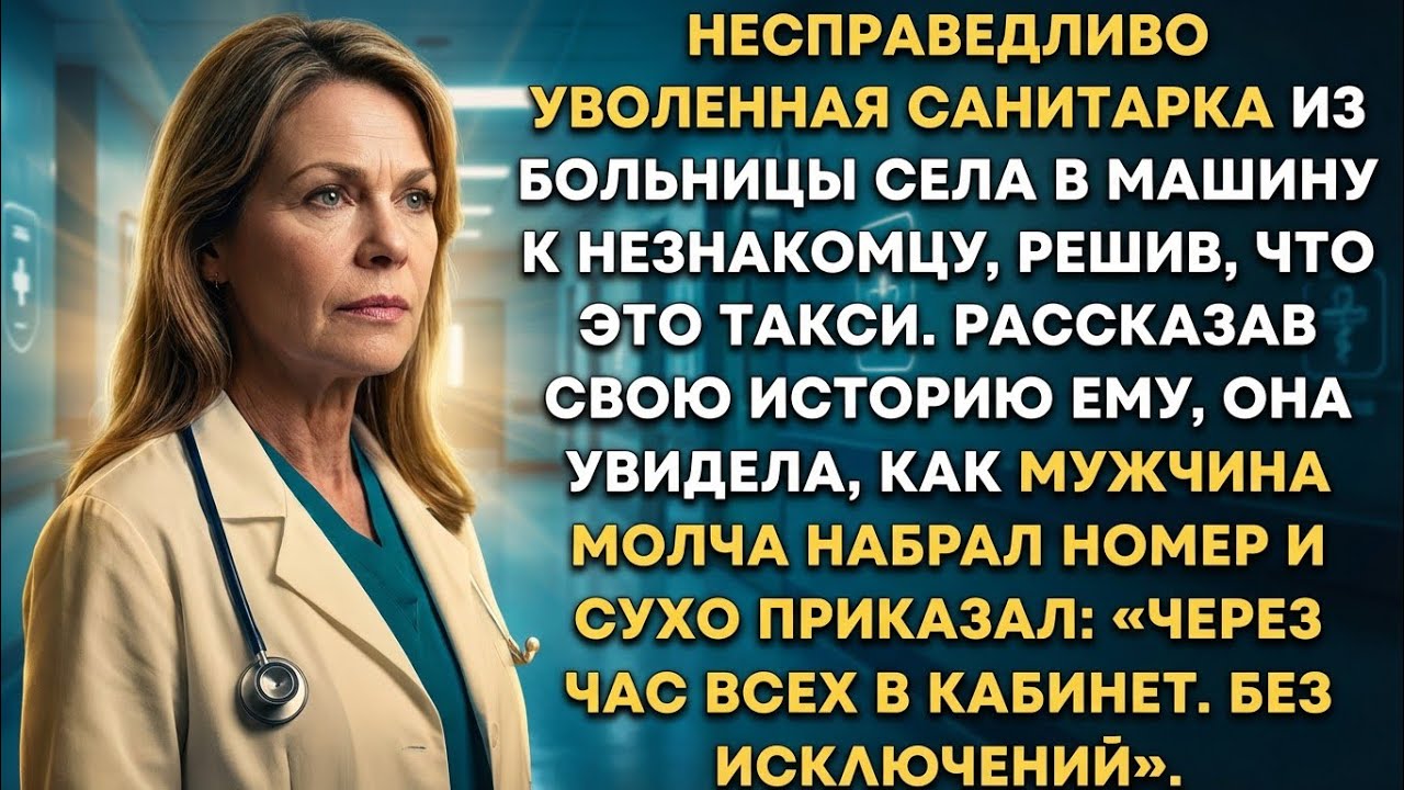 Санитарка села в машину к незнакомцу решив что это такси. Рассказав историю, замерла, когда мужчина