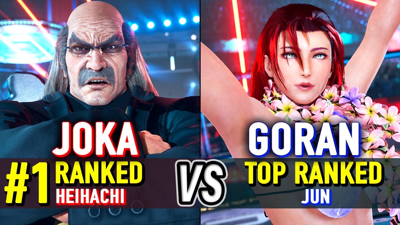 T8 🔥 JOKA (#1 Ranked Heihachi) vs GORAN (Top Ranked Jun) 🔥 Tekken 8 High Level Gameplay