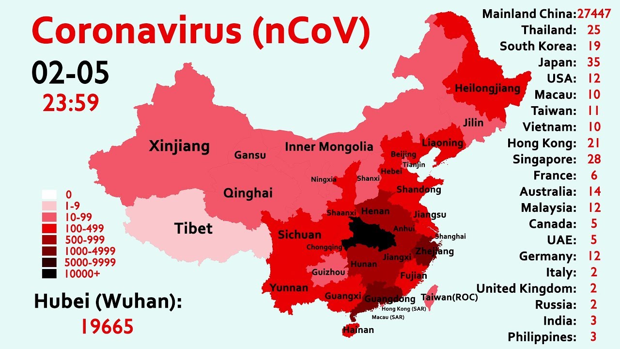 Timeline of the Coronavirus by Map (Since January 2020)