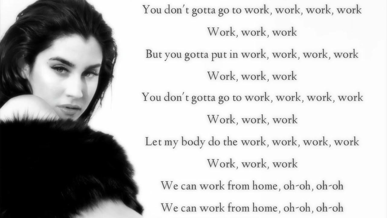 Fifth Harmony - Work From Home ft Ty Dolla $ing (Lyrics)