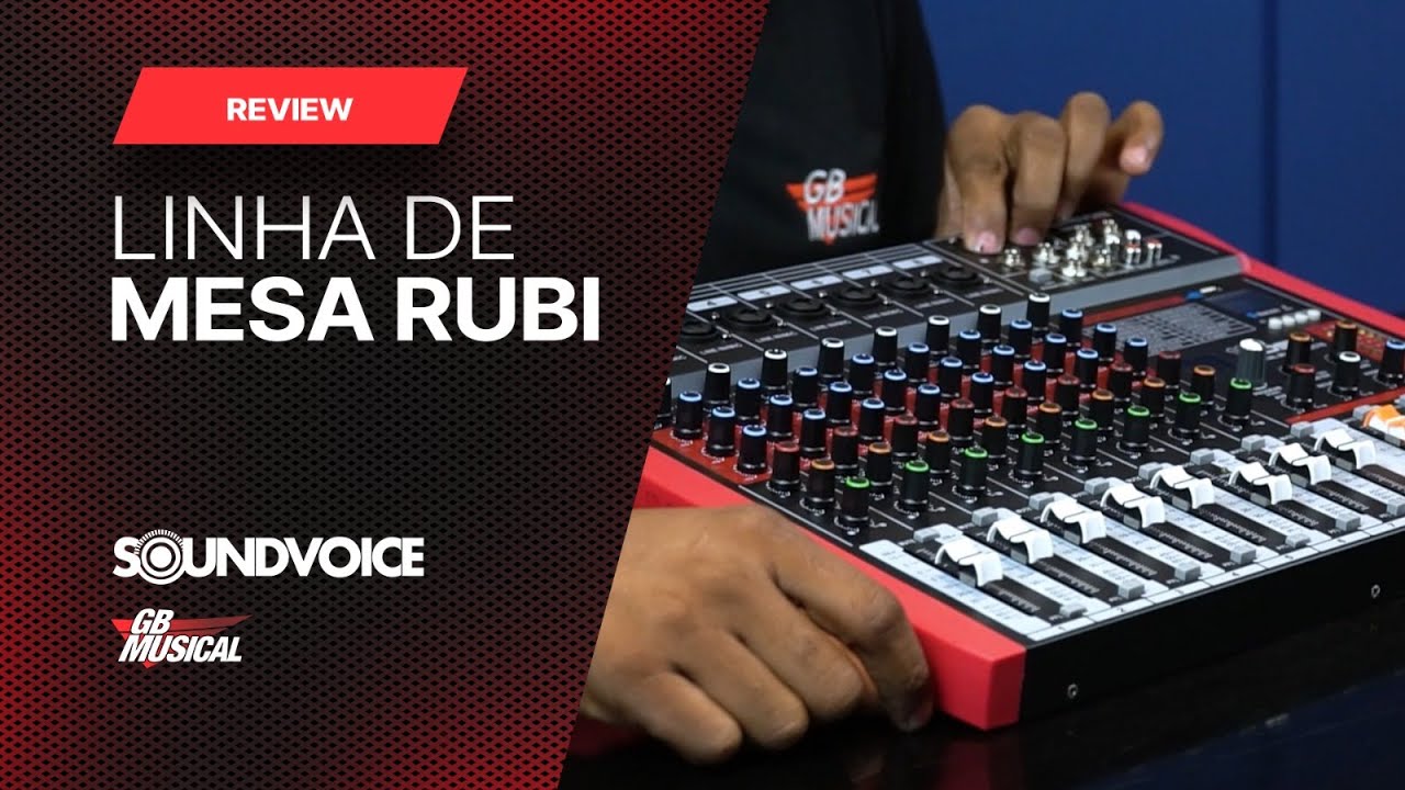 Linha Rubi Mesas de Som Soundvoice
