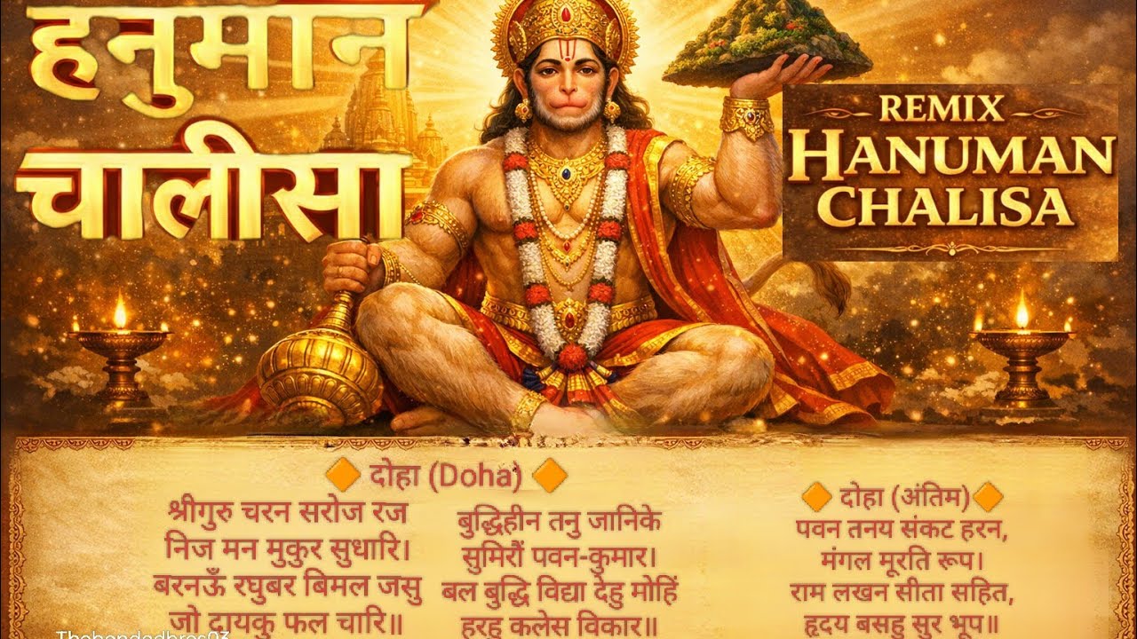 🙏 हनुमान चालीसा | Remix Hanuman Chalisa✨ #Chopai #trending #dj #chill music #lofi #kite