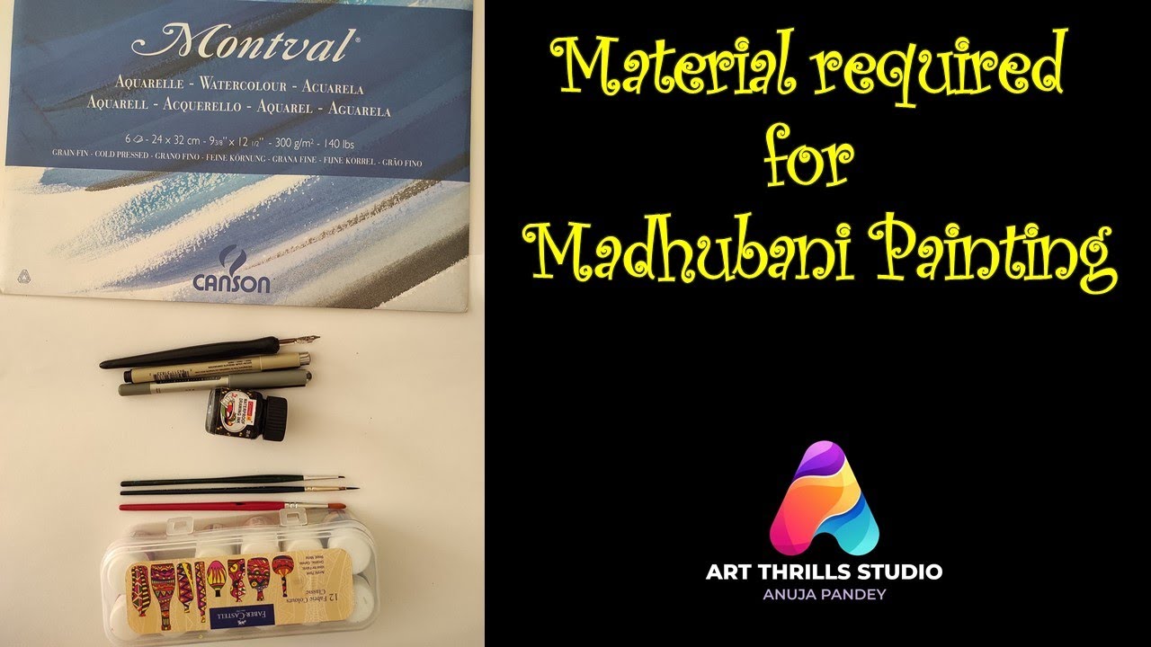 All about starting Madhubani Painting | Material you need