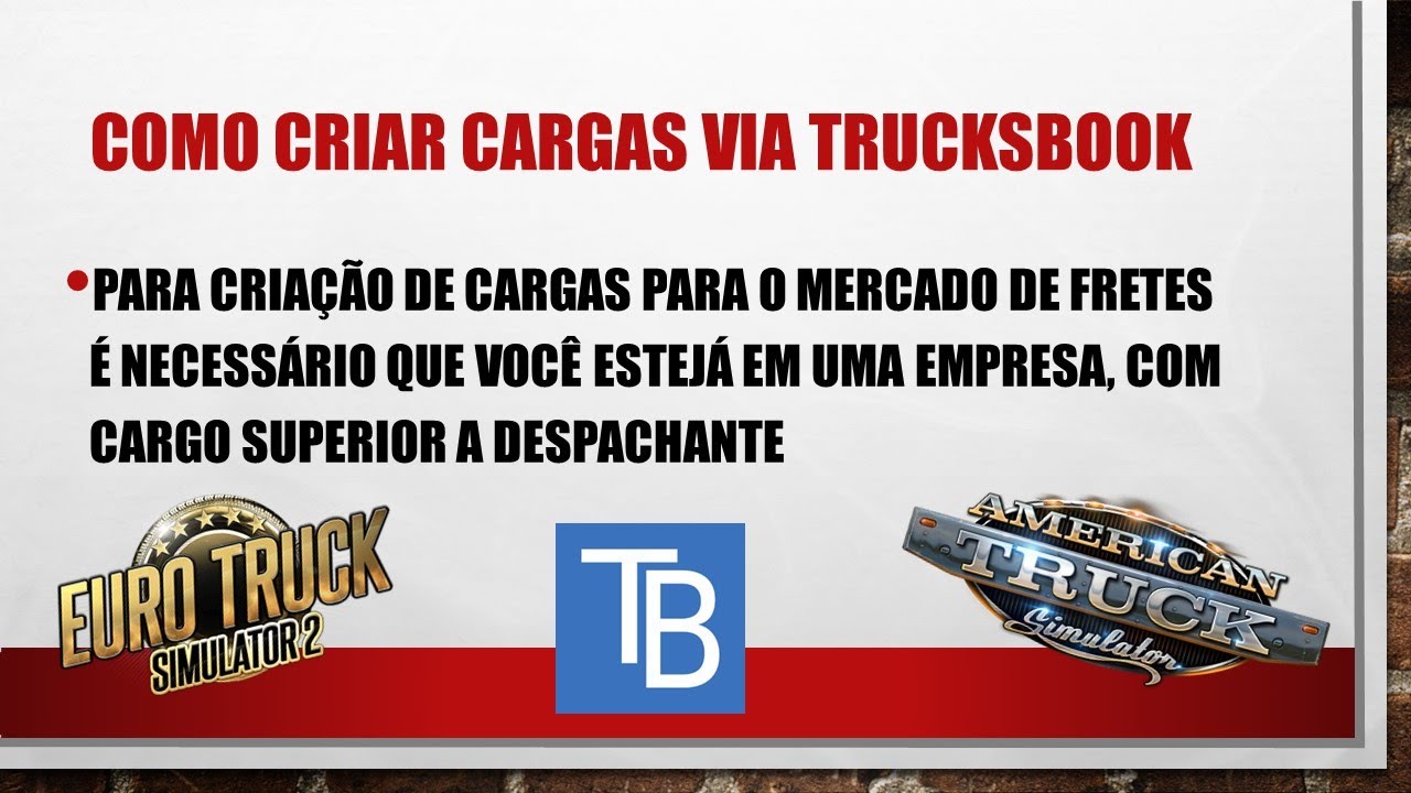 🟢 TUTORIAL TRUCKSBOOK | COMO CRIAR CARGAS
