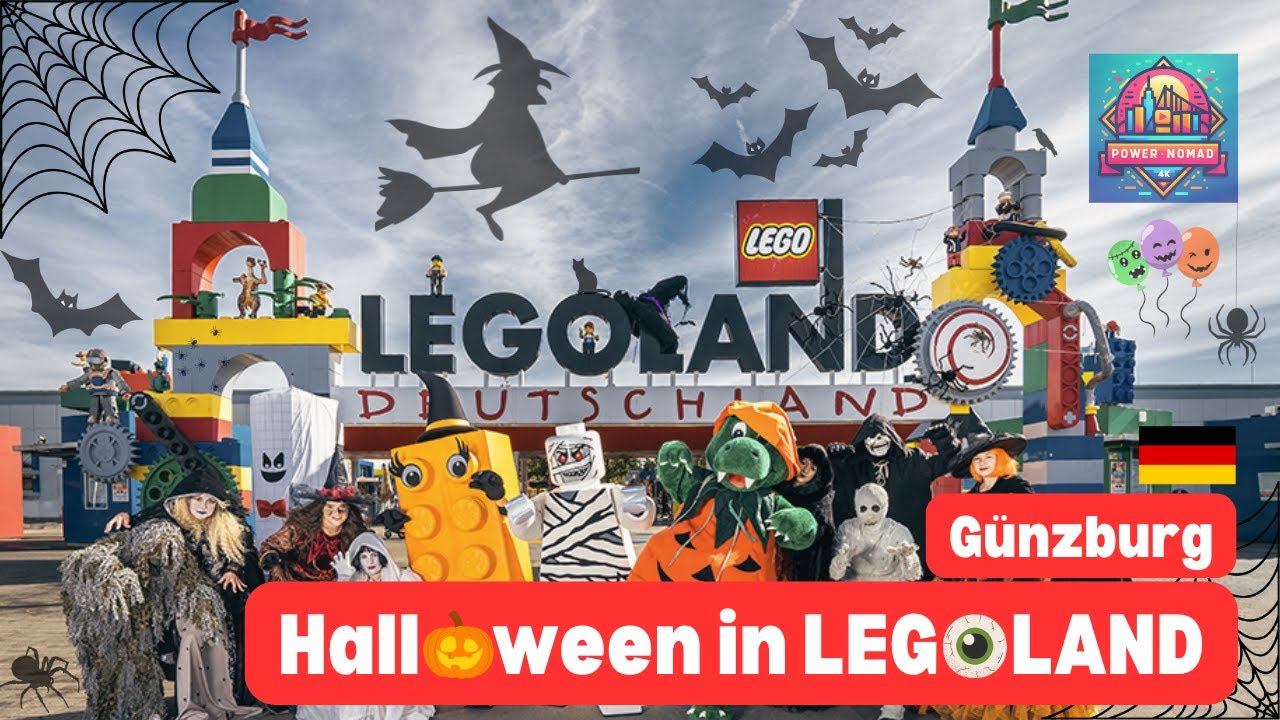LEGOLAND 🏰 Germany 🇩🇪 - HALLOWEEN special visit 🎃🧟🕷️ | Meadow of LEGO pumpkins! | October 2024 | 4K