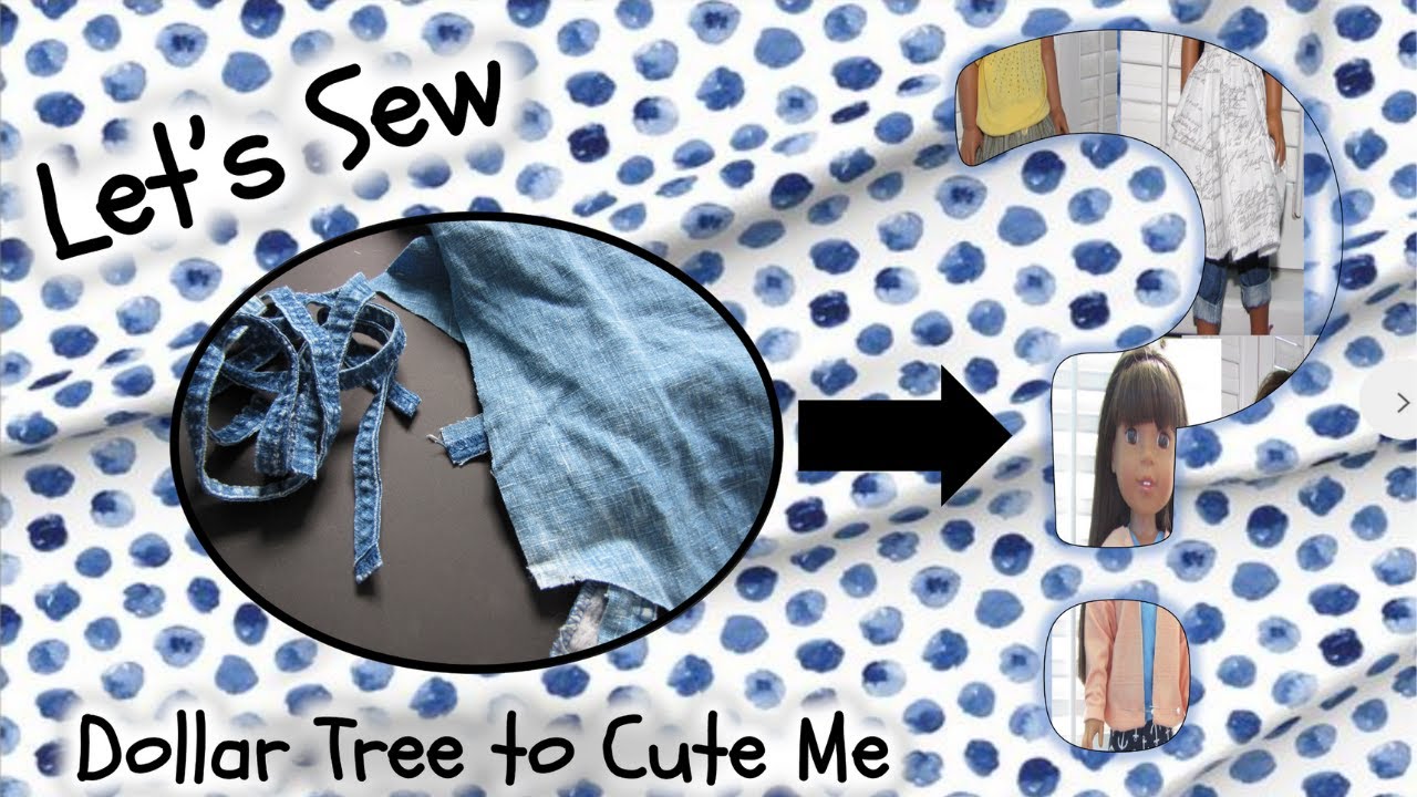 Five doll outfits, sewing doll clothes