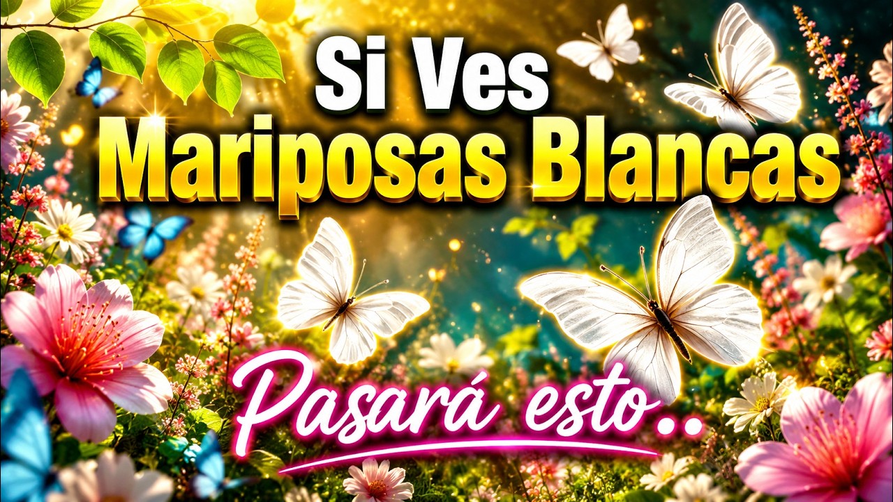 SI VES MARIPOSAS BLANCAS SUCEDERÁ ESTO… WOOWW!! ✨