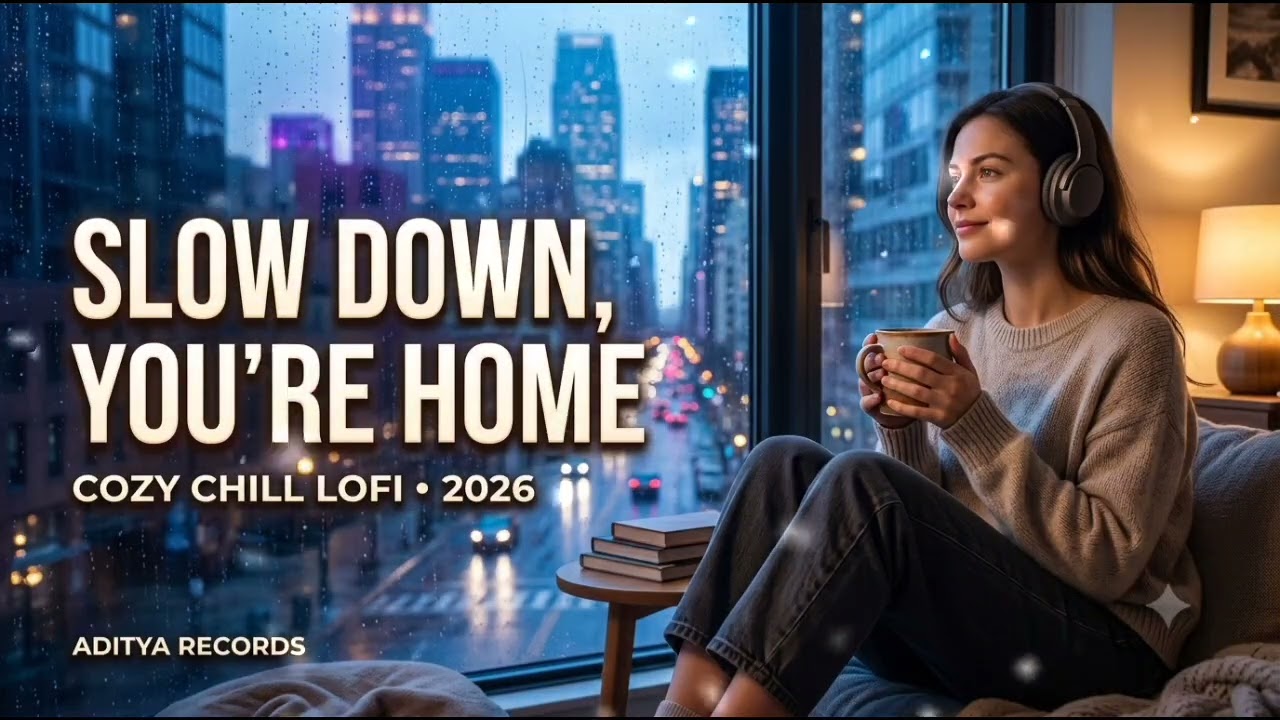 SLOW DOWN, YOU&rsquo;RE HOME ☕🌧️ | Cozy Chill LoFi Music 2026 | Stress Relief, Relax & Unwind |