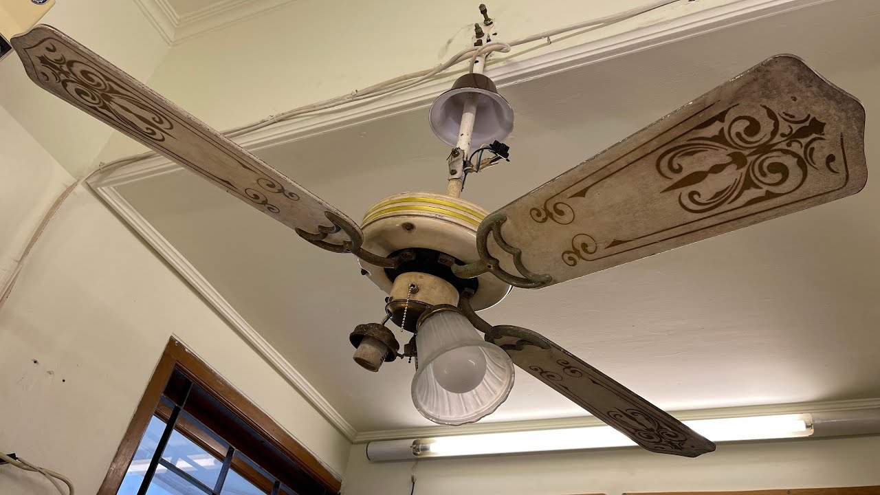 Uchida ‘Kiev’ 42” Ceiling Fan | Pre Restoration
