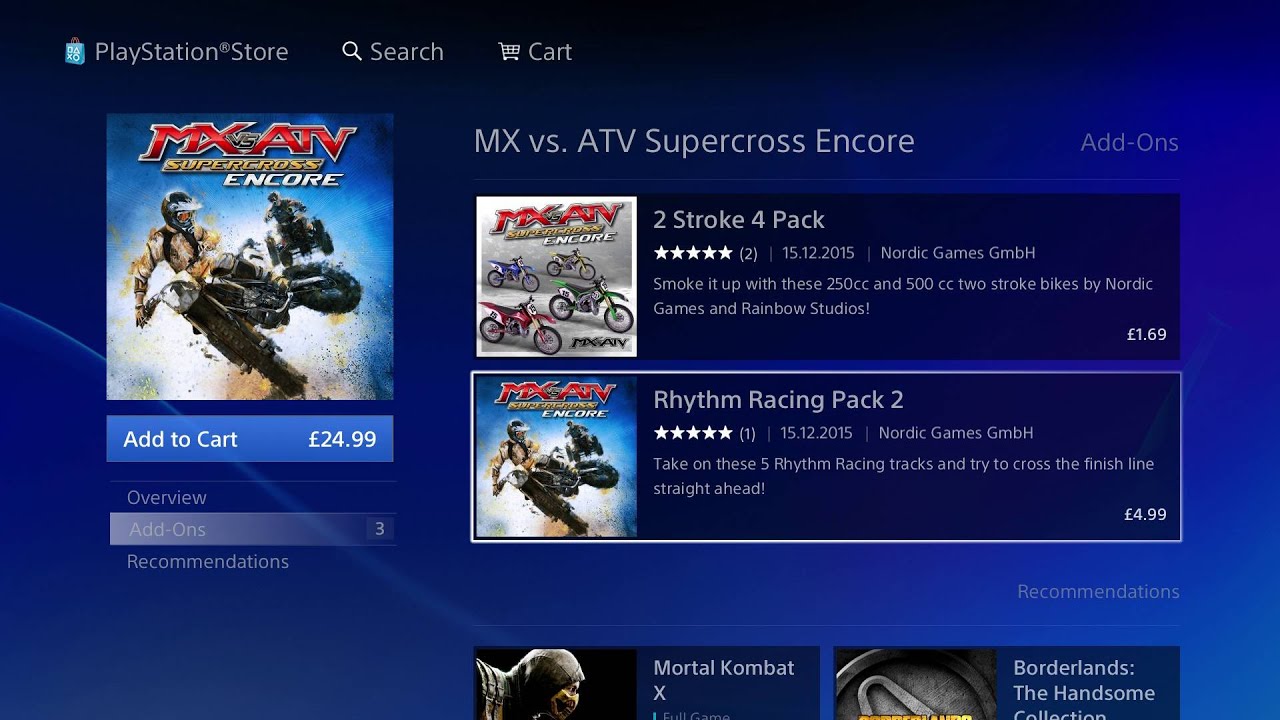 Mx Vs Atv Supercross Encore : How to get DLC