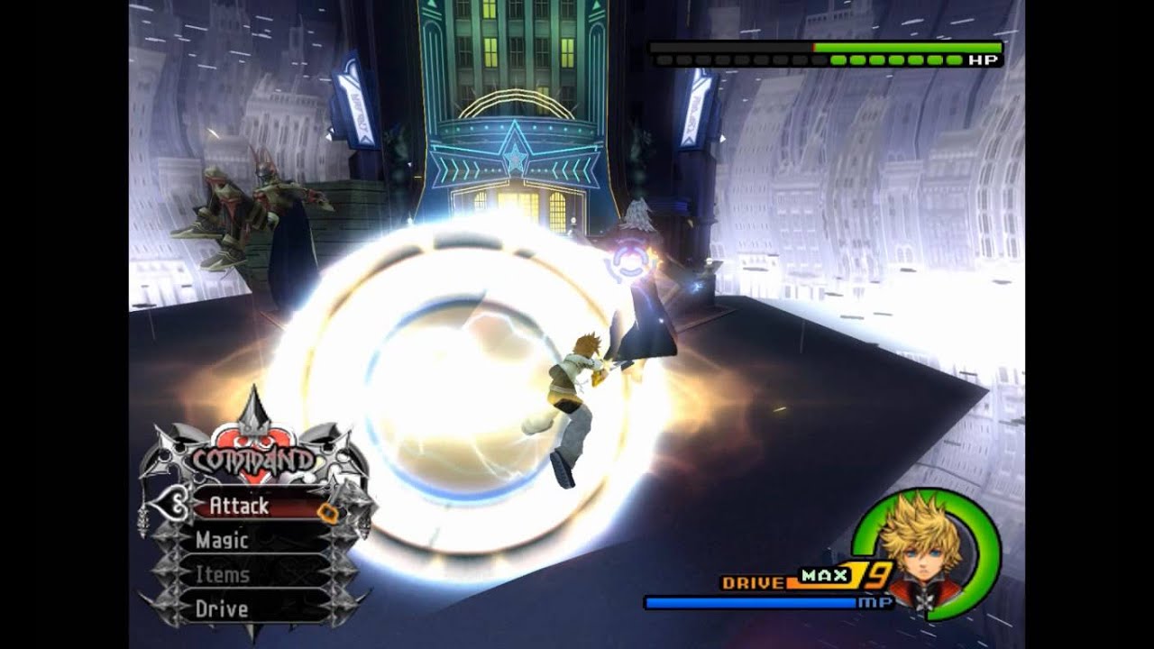 Roxas, Terra, and Cloud VS. Xemnas