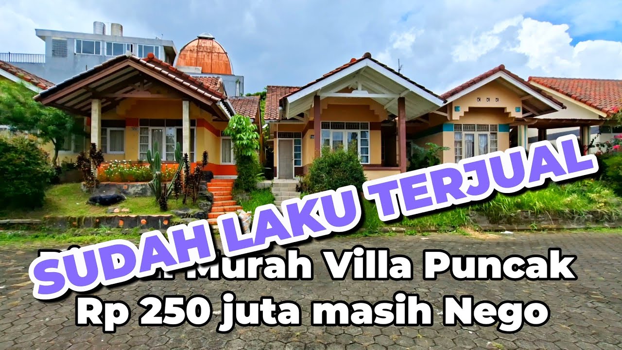 #SUDAH TERJUAL RUMAH VILLA PUNCAK 250 JUTA MASIH NEGO, LOKASI STRATEGIS