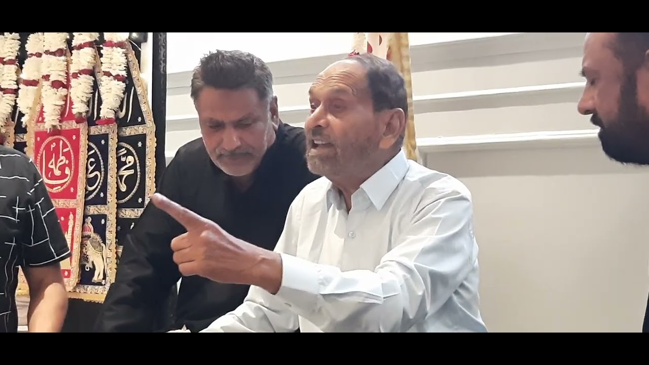 Janab Hasan Ali sahab, janab Kalbe Haider Zaidi sahab ke ghar par sozkhani karty hue, 10/8/25