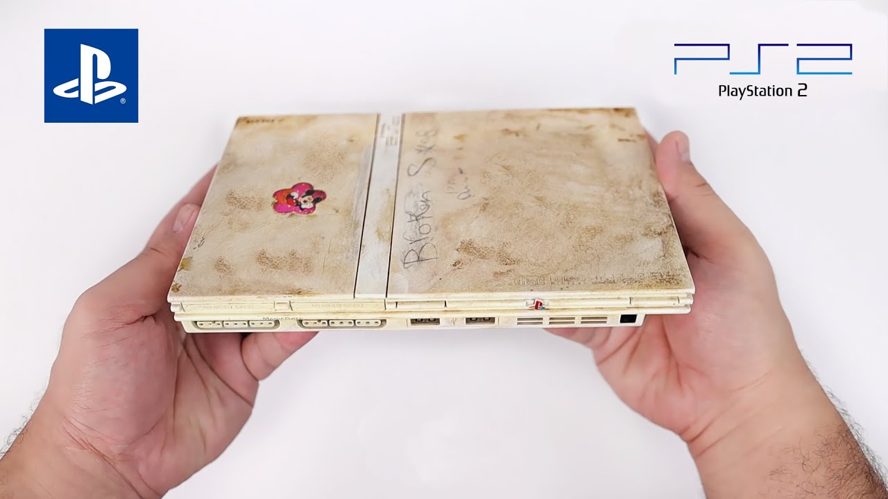 Восстановление этой хламовой PlayStation 2 slim за 15 долларов - Восстановление и ремонт ретро-кASMR