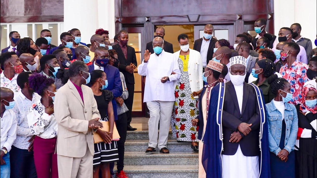 MUSEVENI RECEIVES MORE NUP DISGRUNTLED YOUTH AT STATE HOUSE ENTEBBE - THANKS IRCU FOR MINDSET CHANGE