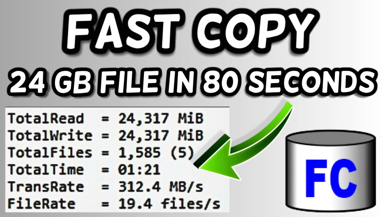FastCopy Software for Windows!