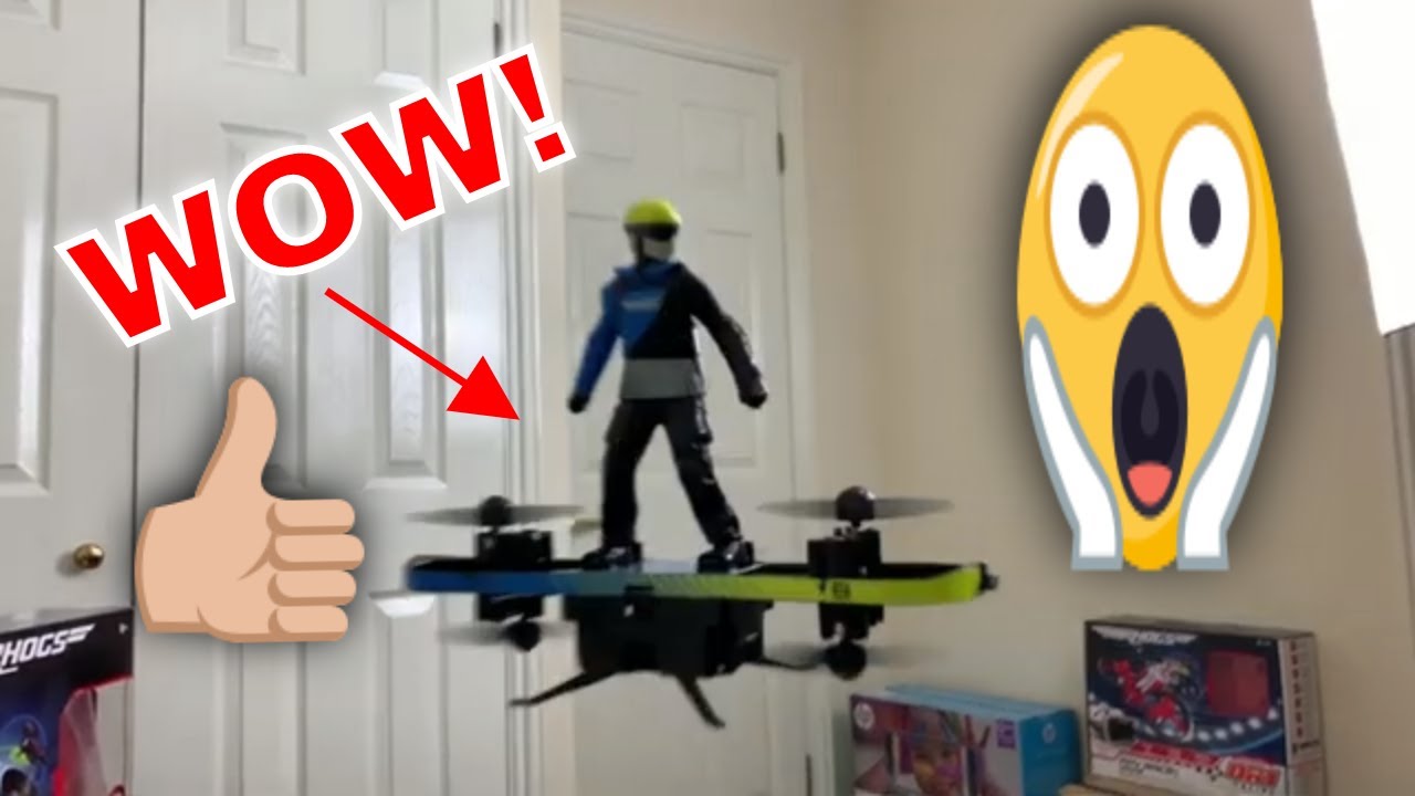 AFFORDABLE RC Toys - Air Hogs Drone EXTREME AIR BOARD, Unboxing, CrashTest & Review.