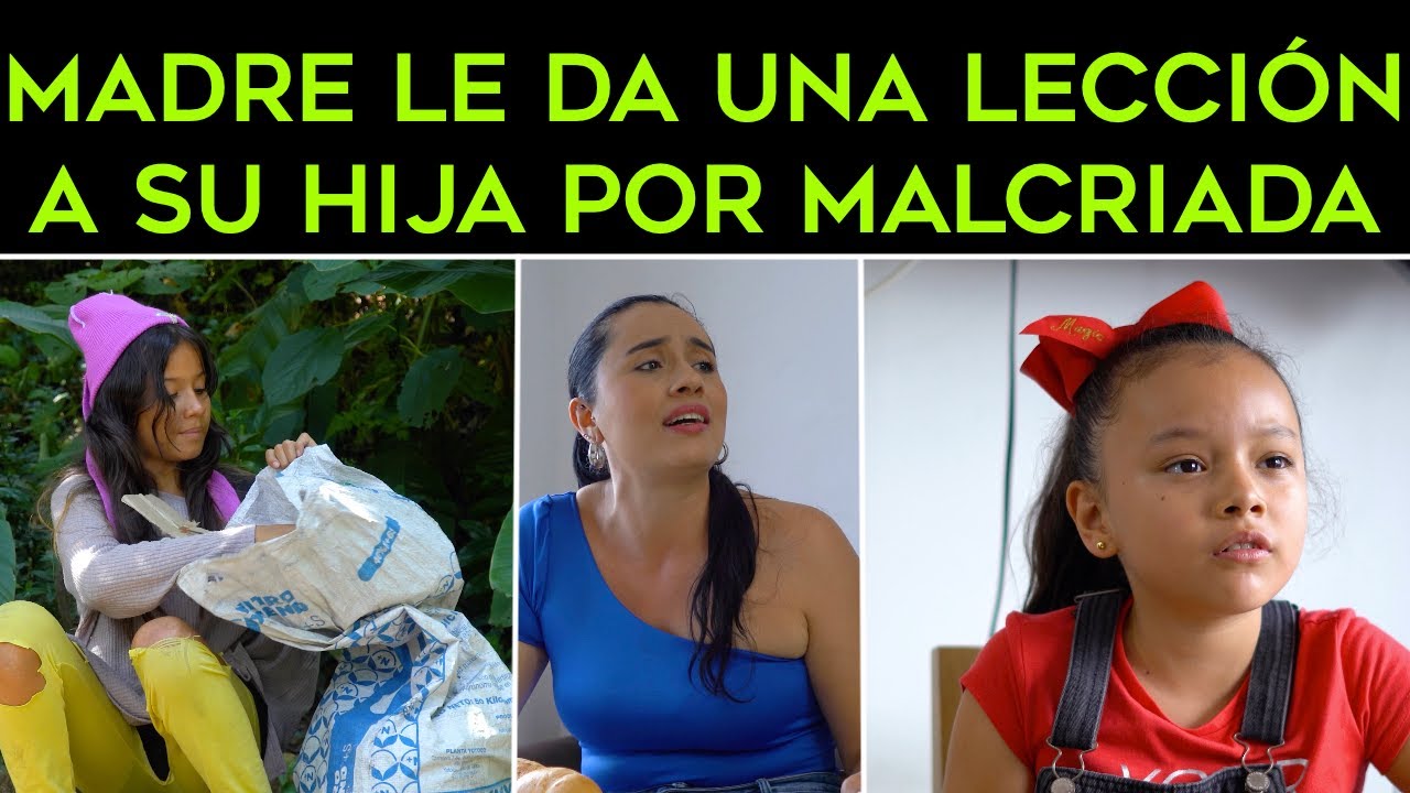 Madre le da una lección a su hija por malcriada