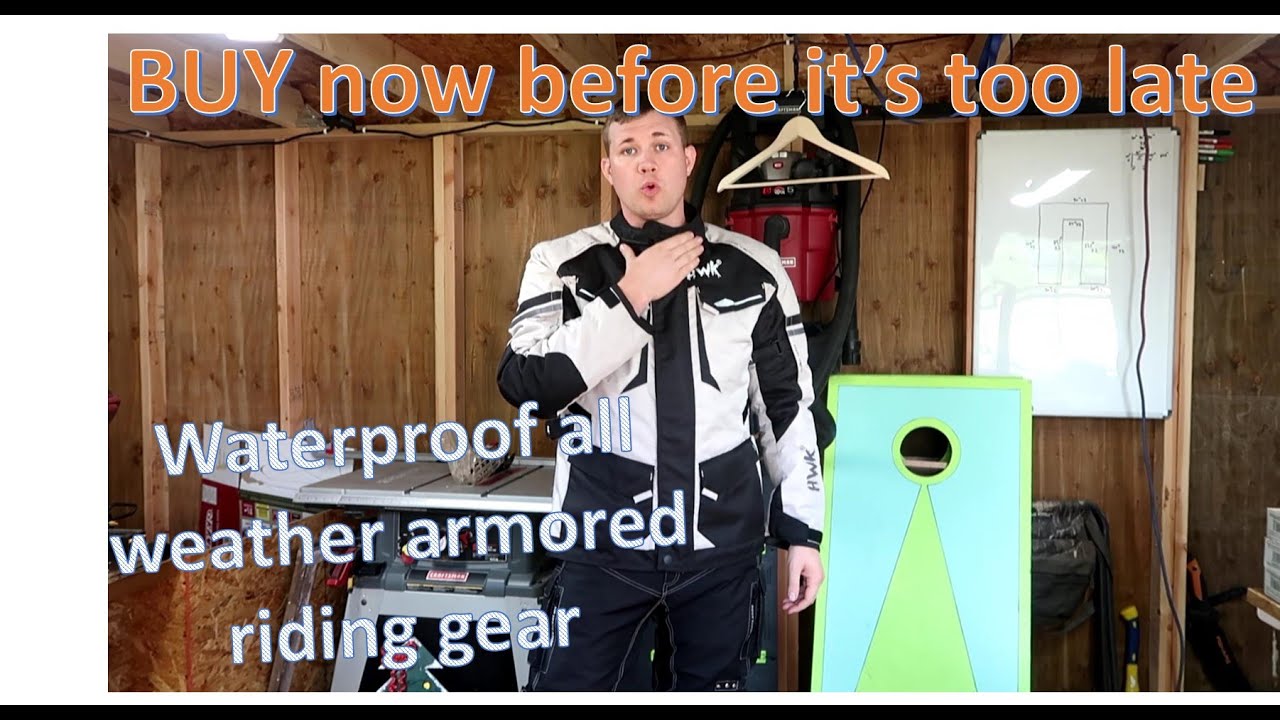 HWK Motorcycle jacket and pants waterproof CE armored 4 season
