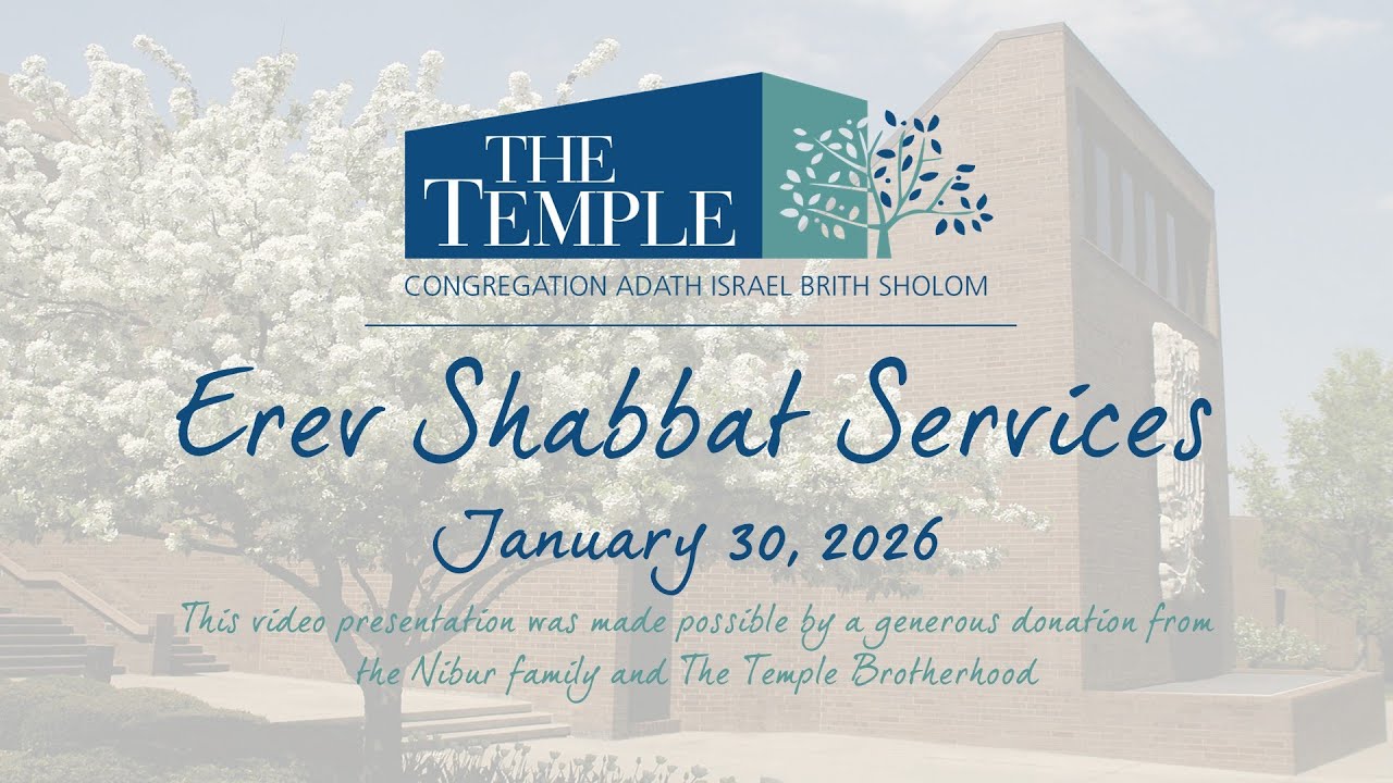 Erev Shabbat Services January 30