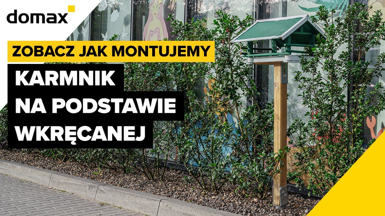 Zobacz jak zamontować karmnik dla ptak&oacute;w na podstawie wkręcanej PWU
