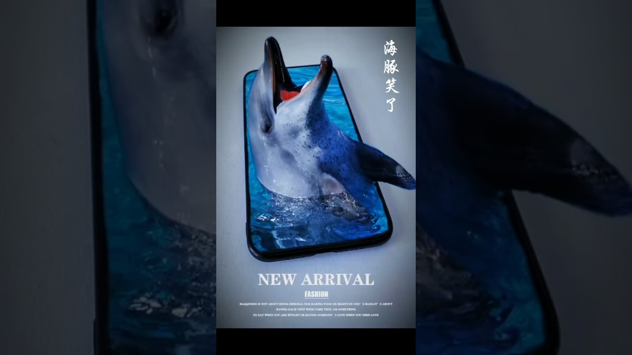 The dolphin smiled #Creative Picture Tutorial Photography Awards #edit #shorts #viral #crazyaziz
