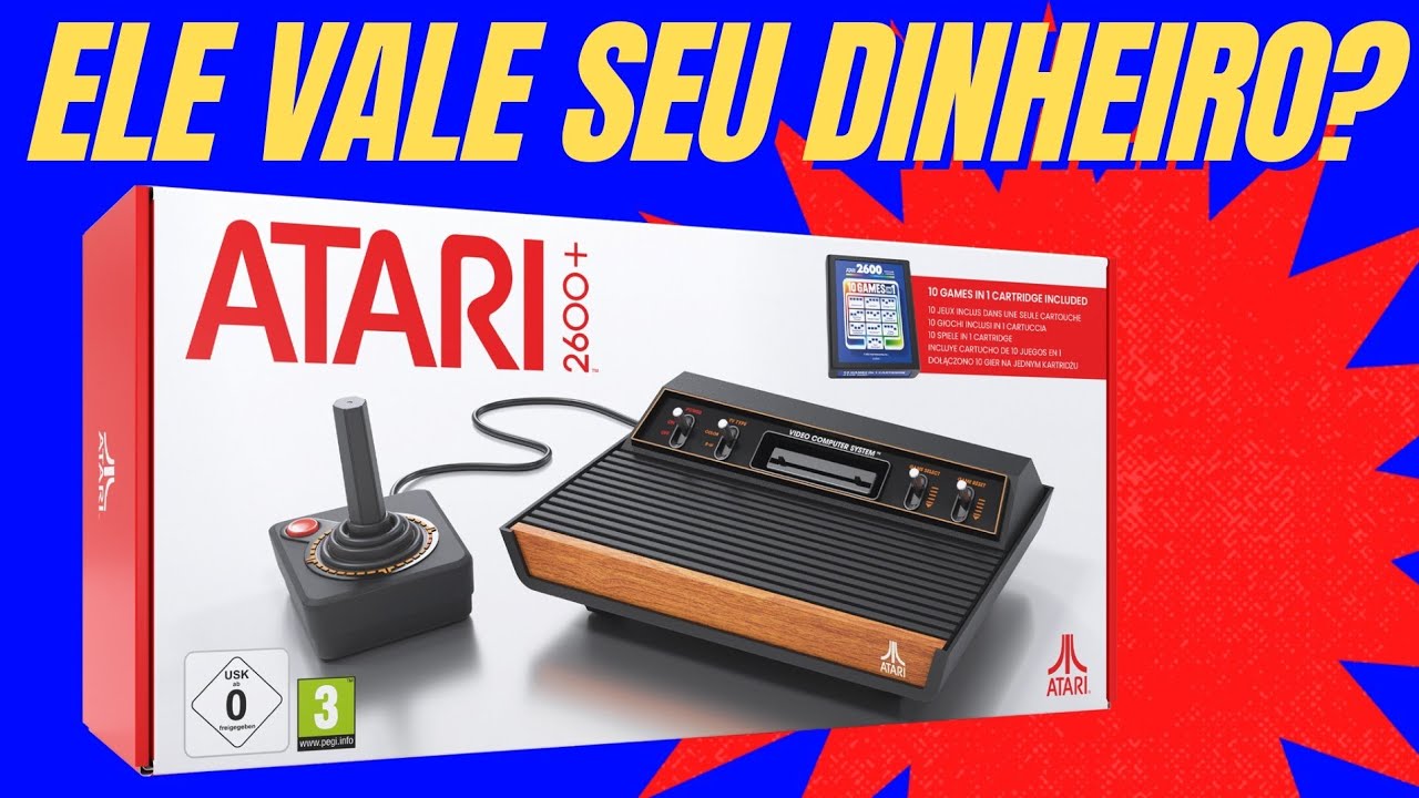 Testei o NOVO ATARI 2600+ Vale a pena? Veja antes de Comprar! Atari 2600Plus