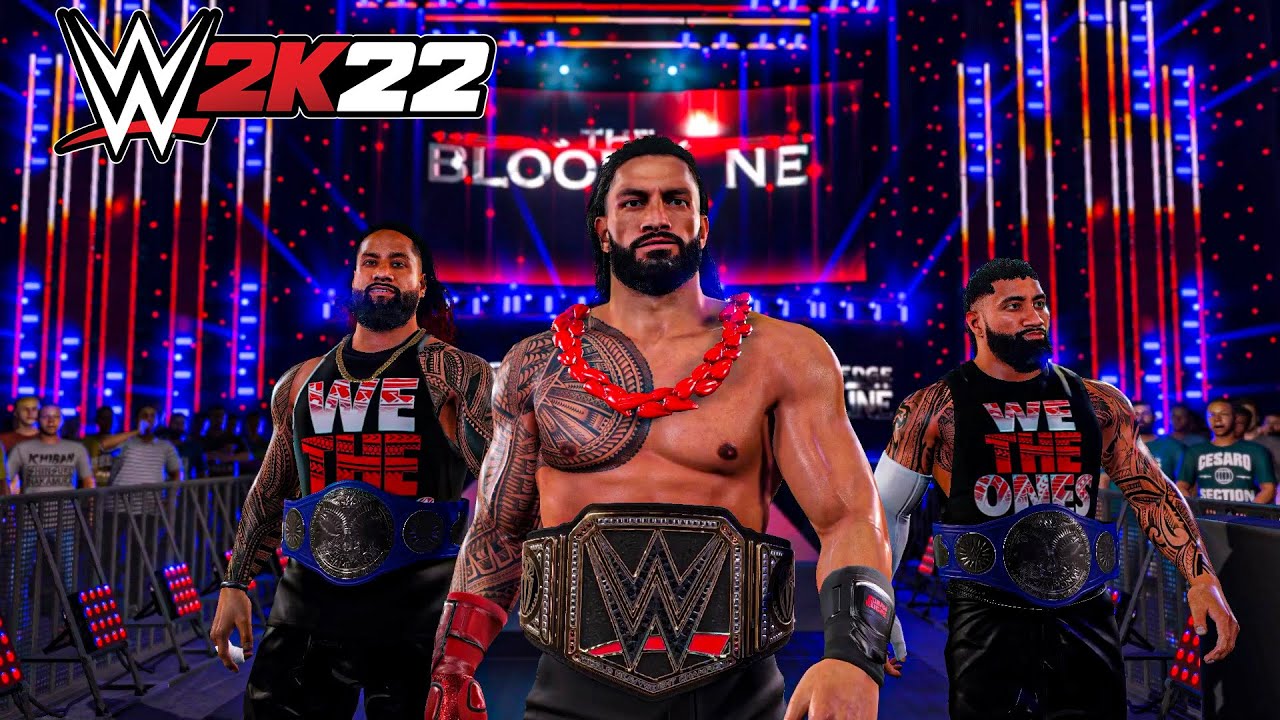 THE BLOODLINE VS THE JUDGMENT DAY Tag Team Match - WWE 2K22