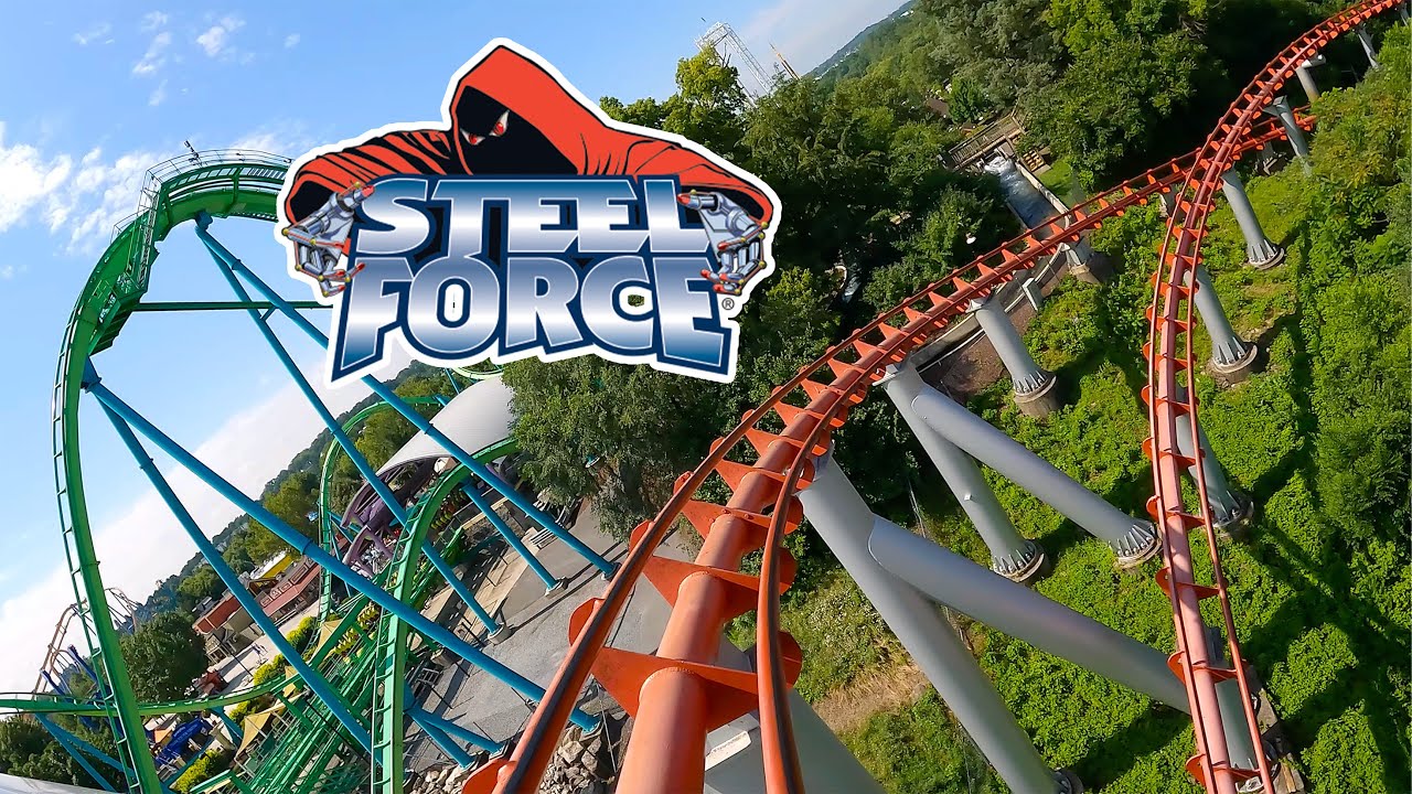 Steel Force Front Row POV Dorney Park Airtime Packed Morgan Hyper Coaster